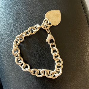 Tiffany and Co Heart Tag Bracelet. Used. No engravings.